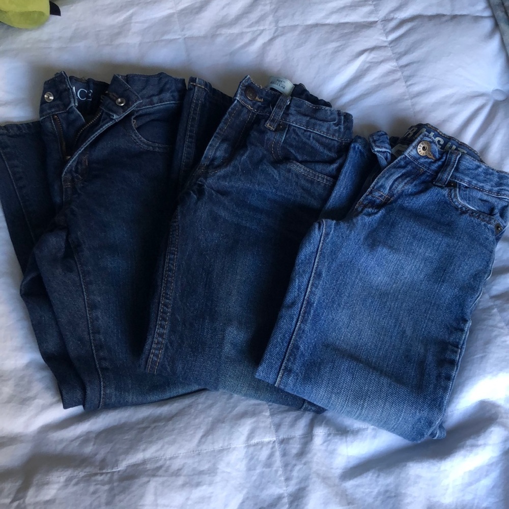 3 Pair Size 7 Jeans Levi’s Children’s Place GUC